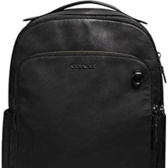 Coach Graham Mens With Laptop Compartment Black Backpack - Picture 1 of 4
